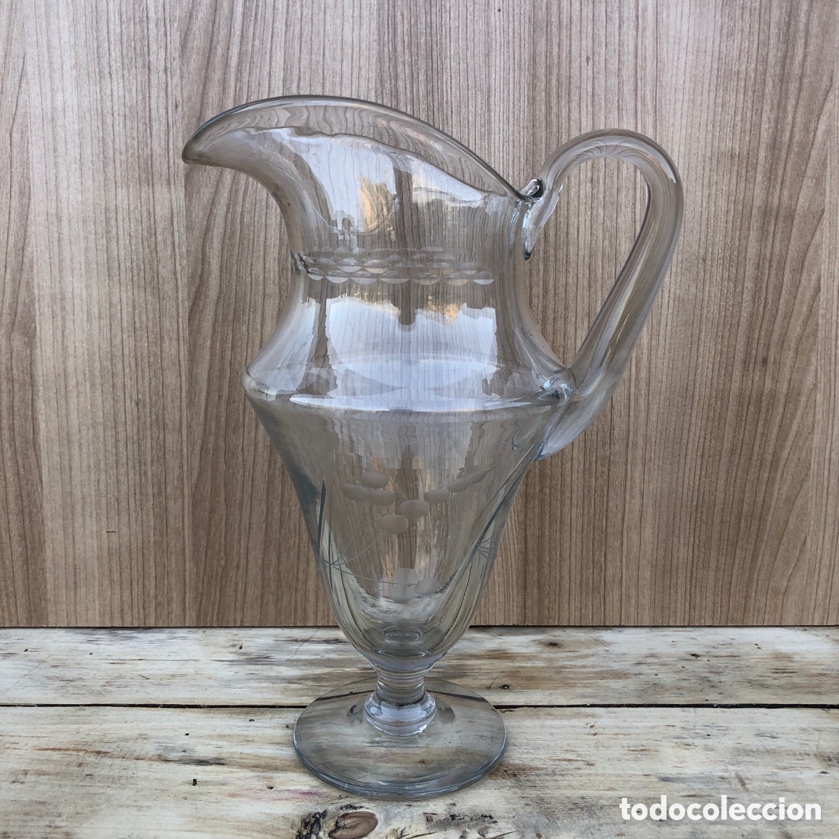 Antig&uuml;edades: ANTIGUA JARRA DE CRISTAL - Foto 1