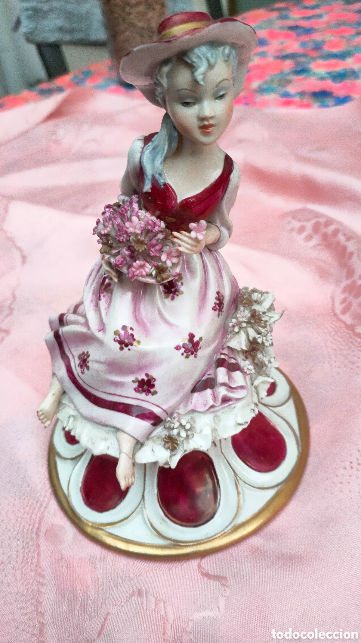 Antig&uuml;edades: PRECIOSA FIGURA CAPODIMONTE - Foto 6