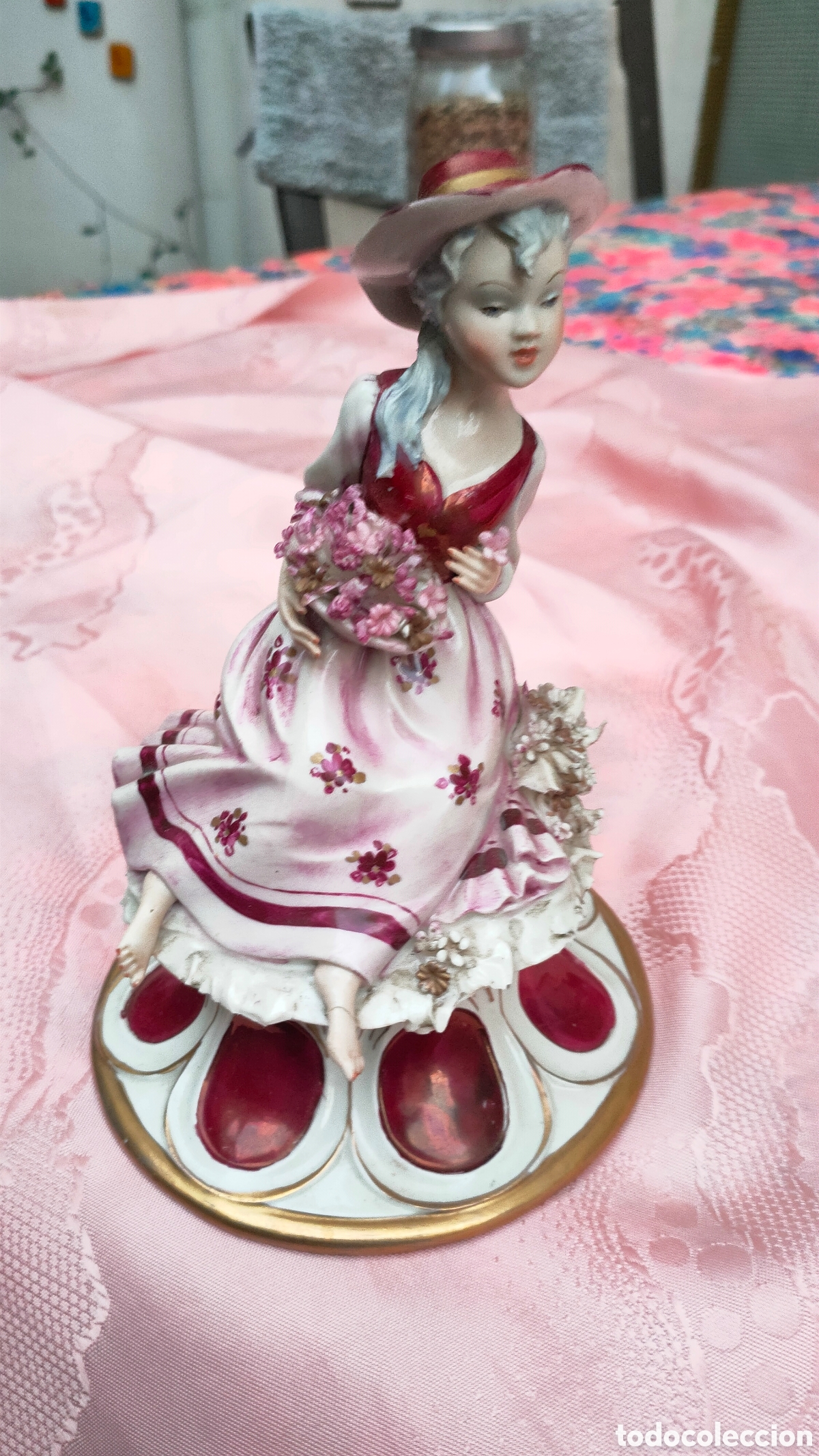 Antig&uuml;edades: PRECIOSA FIGURA CAPODIMONTE - Foto 5