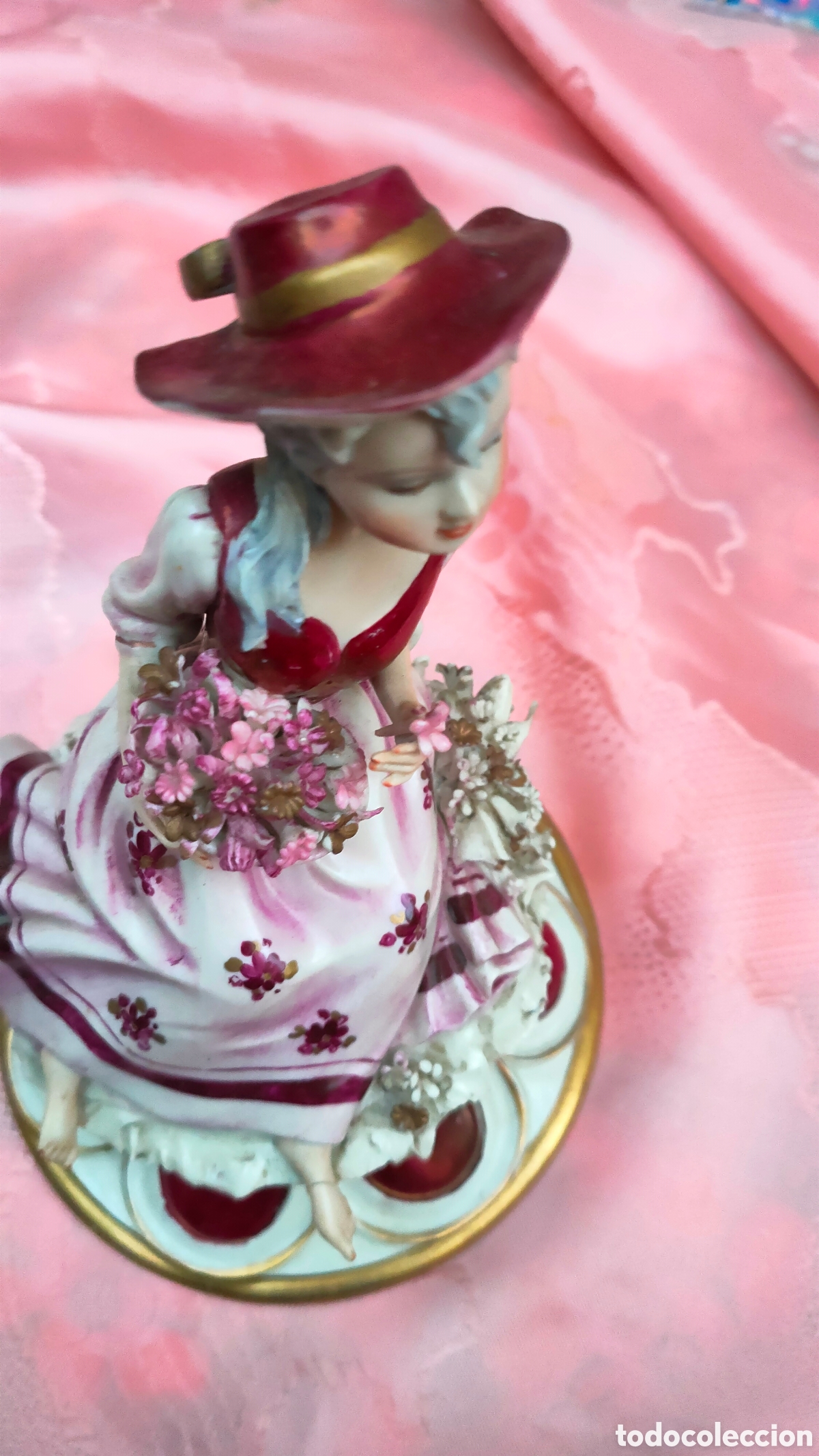 Antig&uuml;edades: PRECIOSA FIGURA CAPODIMONTE - Foto 9