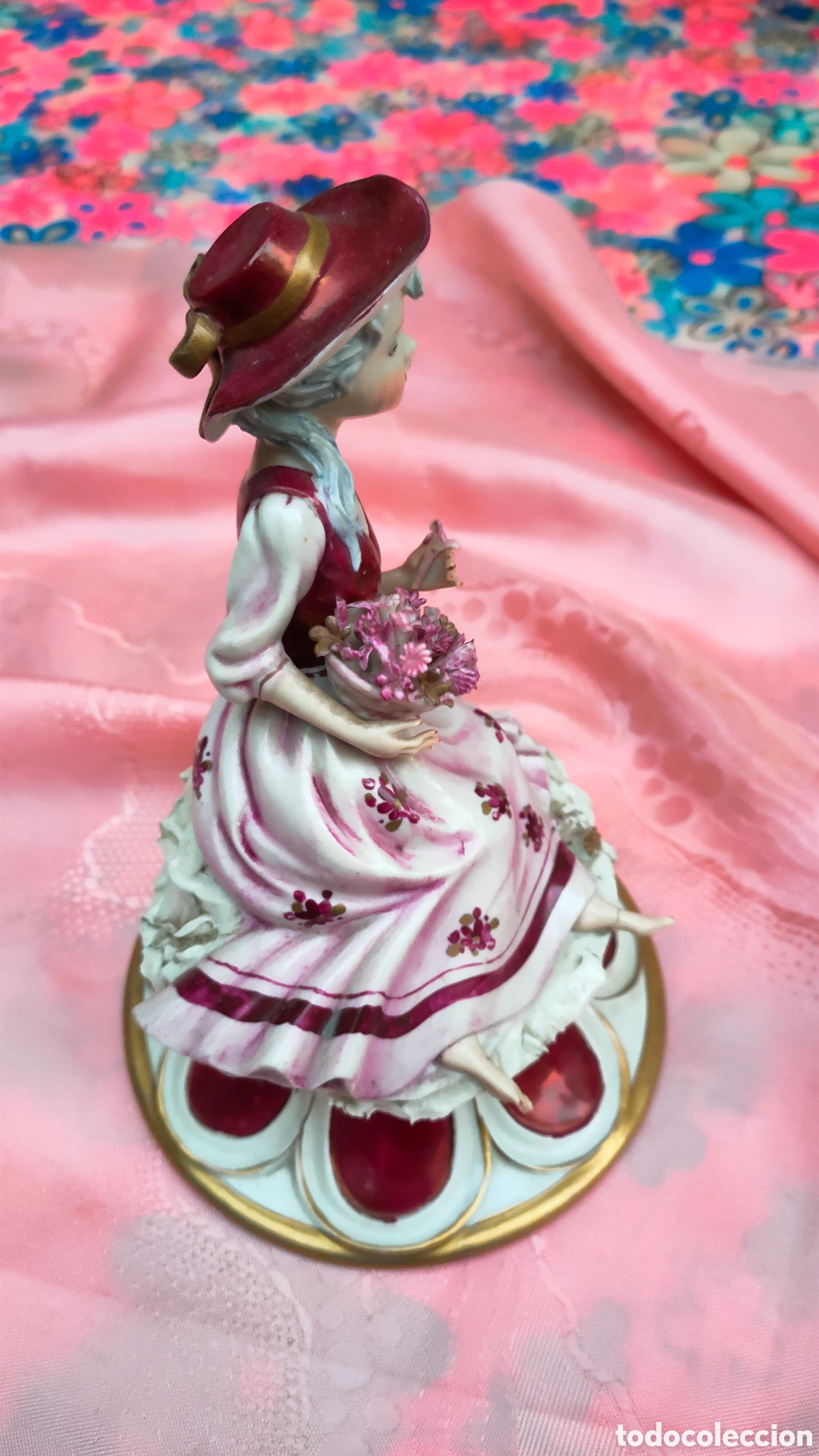 Antig&uuml;edades: PRECIOSA FIGURA CAPODIMONTE - Foto 4