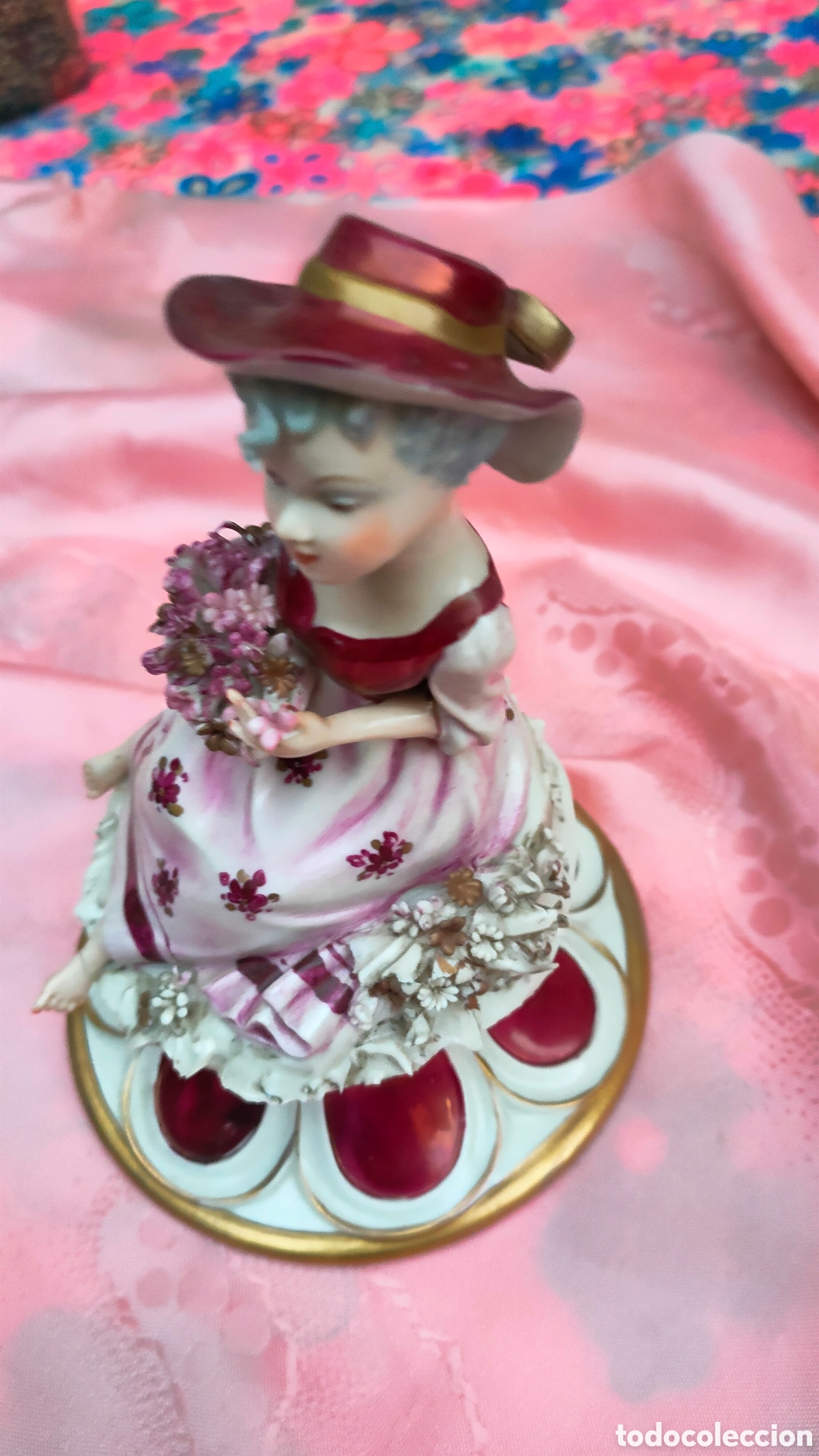 Antig&uuml;edades: PRECIOSA FIGURA CAPODIMONTE - Foto 14
