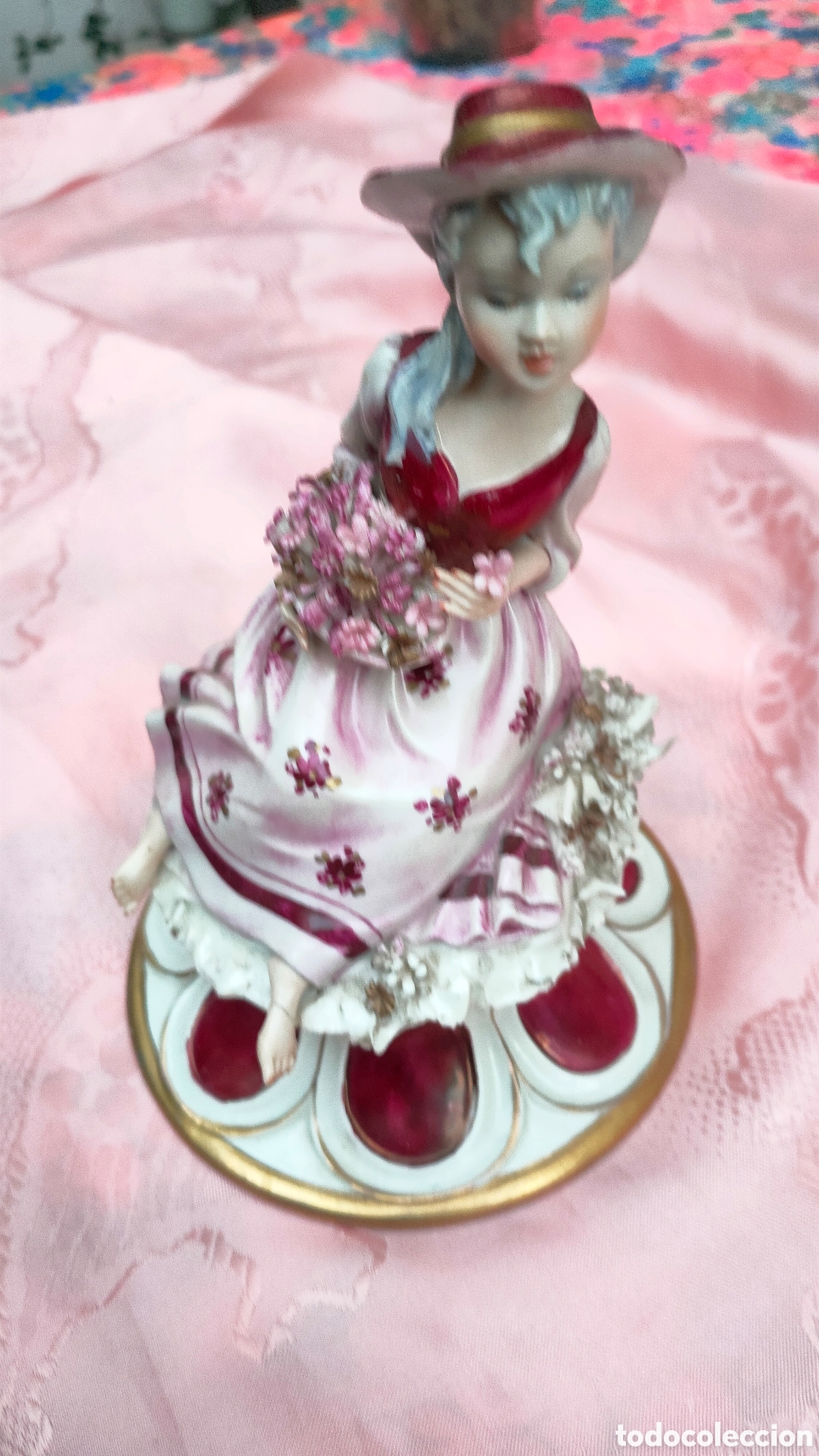 Antig&uuml;edades: PRECIOSA FIGURA CAPODIMONTE - Foto 15