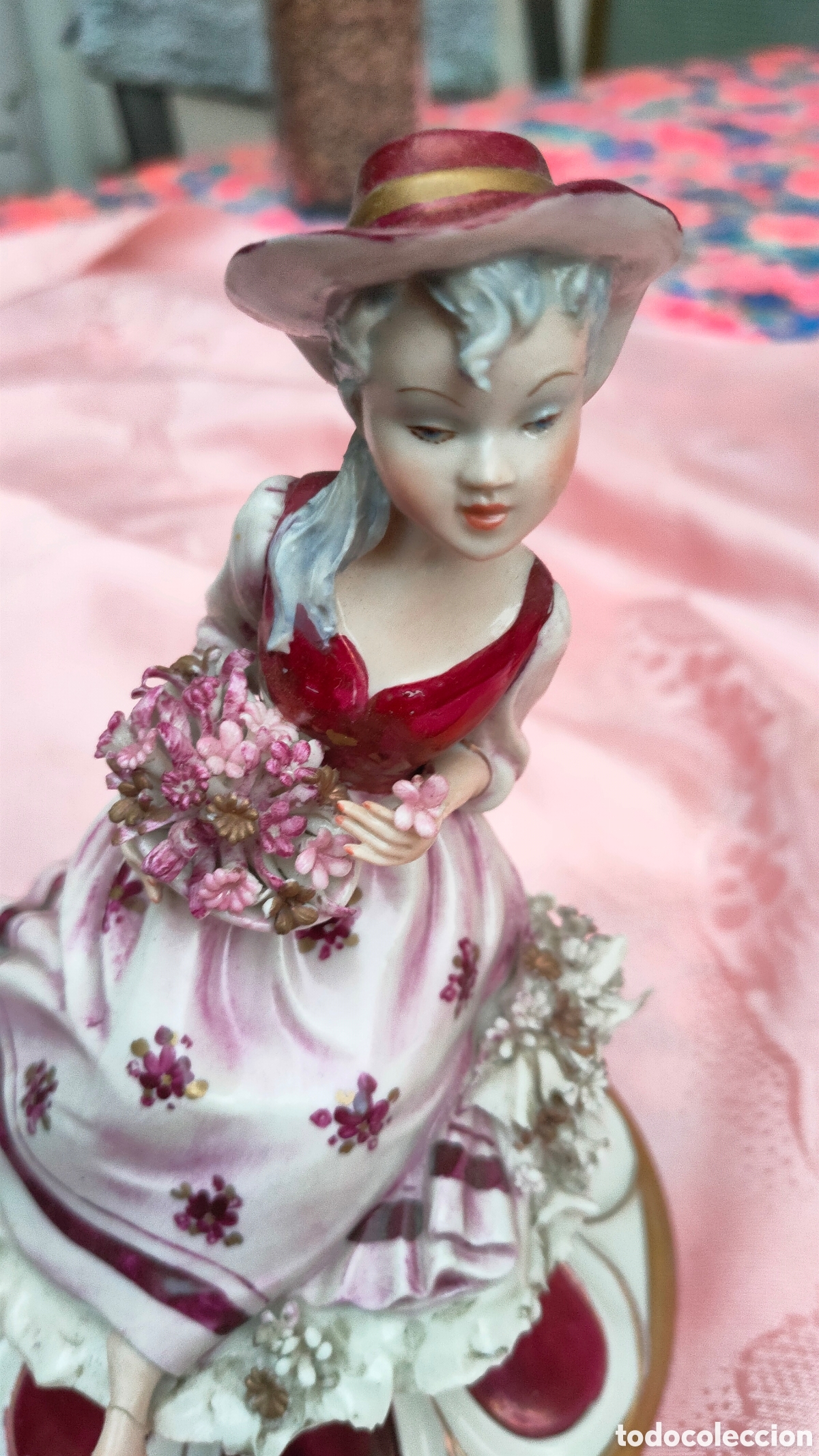 Antig&uuml;edades: PRECIOSA FIGURA CAPODIMONTE - Foto 17