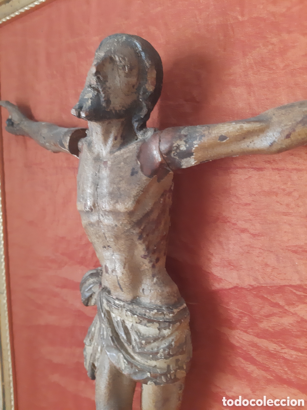 Antig&uuml;edades: Cristo de madera policromada - Foto 3