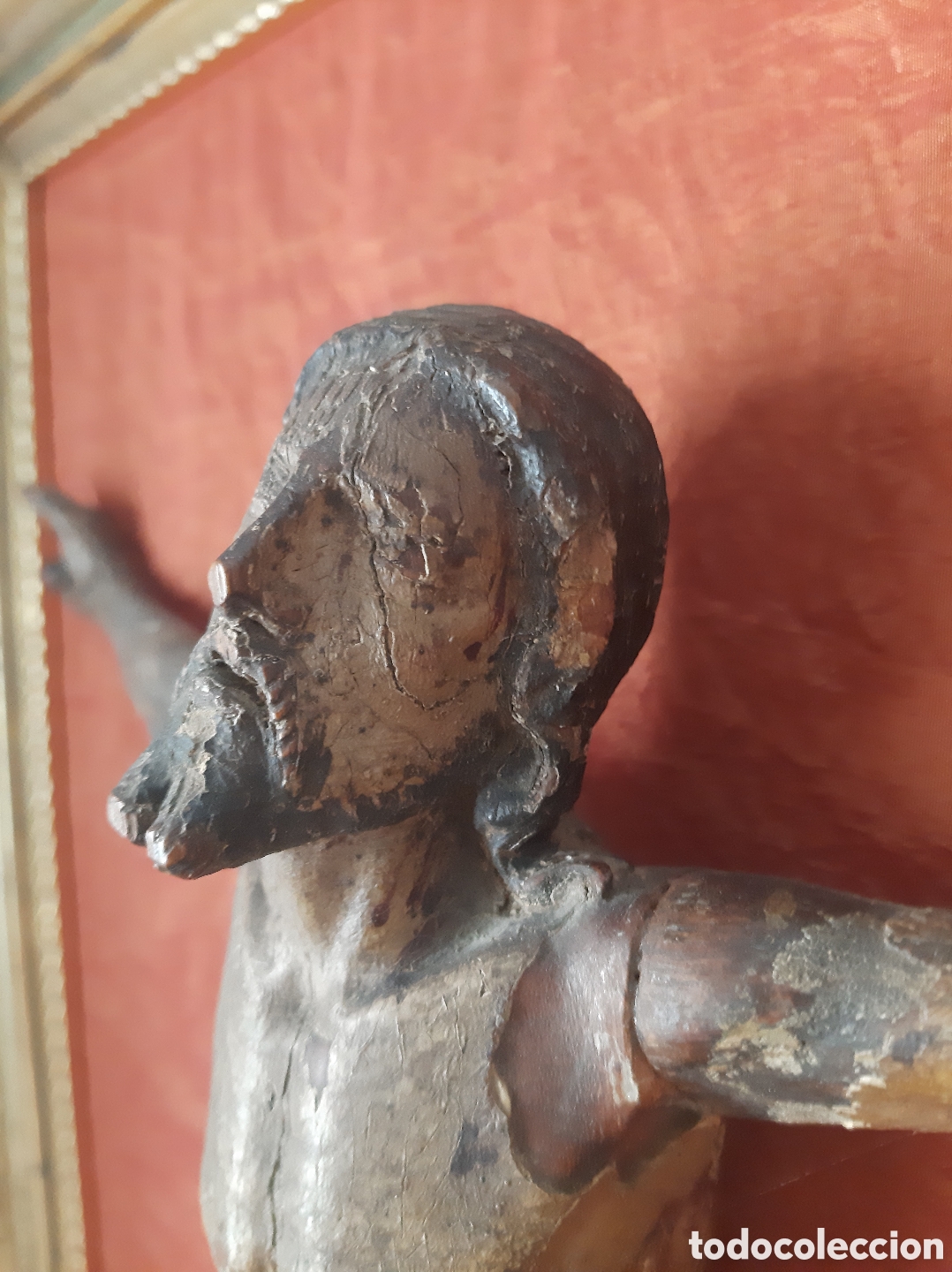 Antig&uuml;edades: Cristo de madera policromada - Foto 6