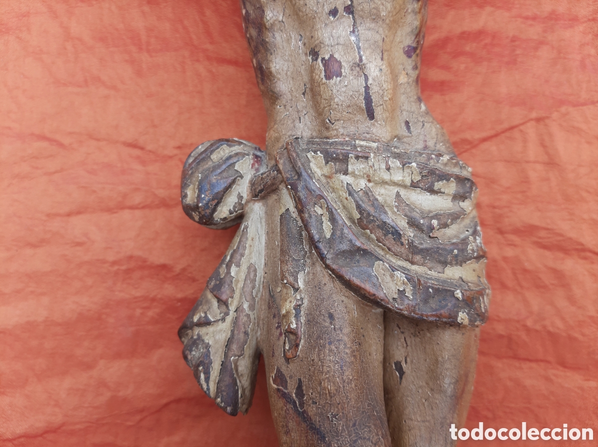 Antig&uuml;edades: Cristo de madera policromada - Foto 8