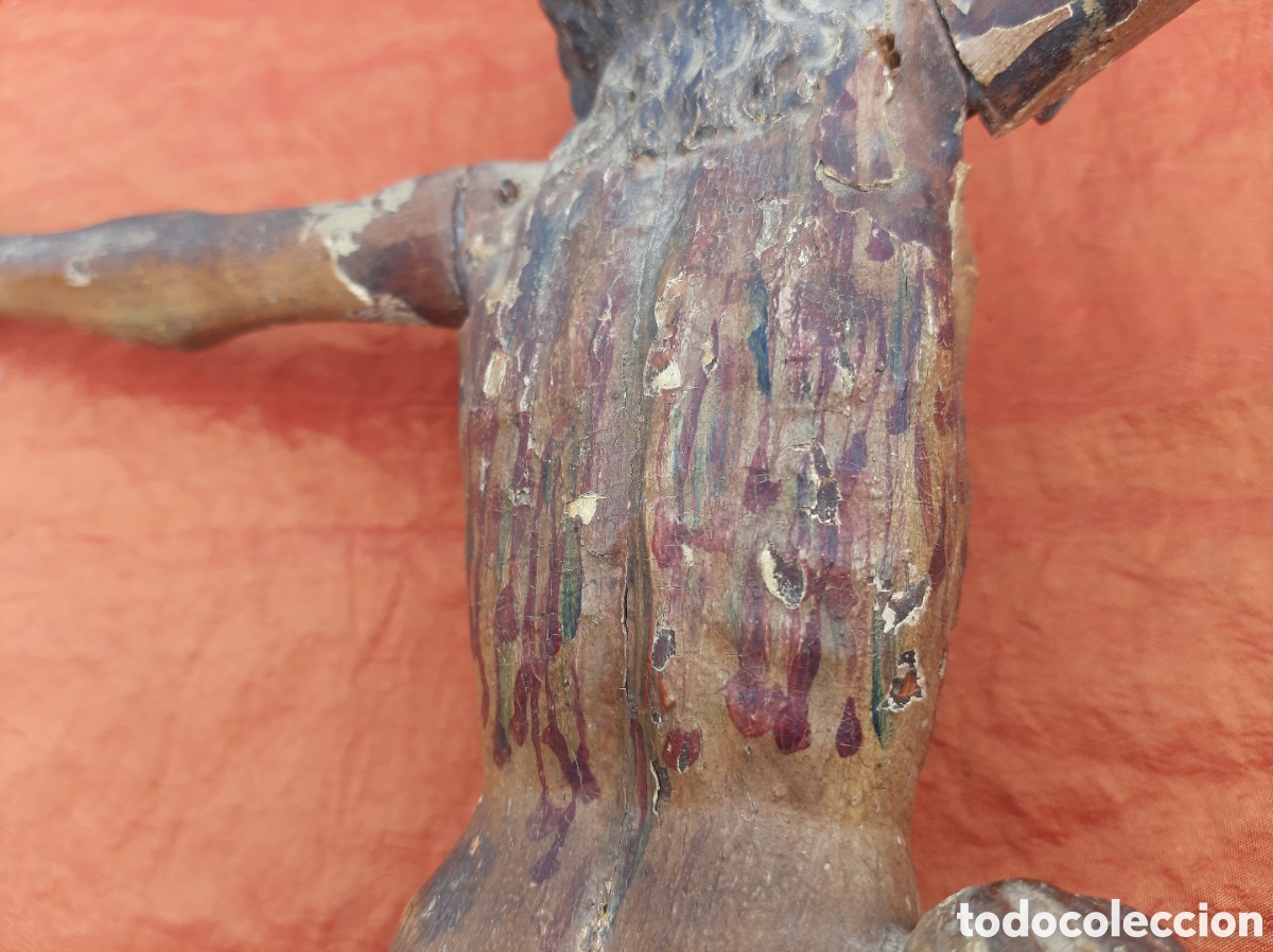 Antig&uuml;edades: Cristo de madera policromada - Foto 10