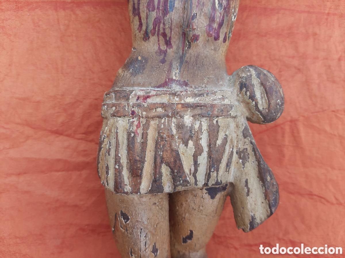 Antig&uuml;edades: Cristo de madera policromada - Foto 11