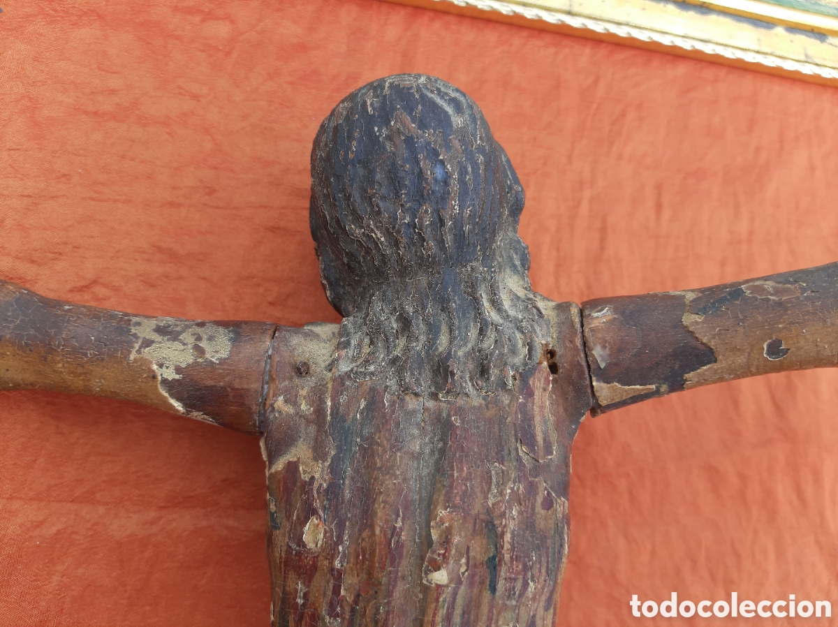 Antig&uuml;edades: Cristo de madera policromada - Foto 12