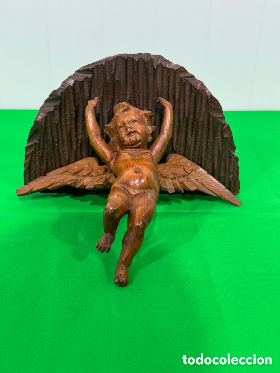 Antig&uuml;edades: PEANA MADERA ANGELITO - Foto 3