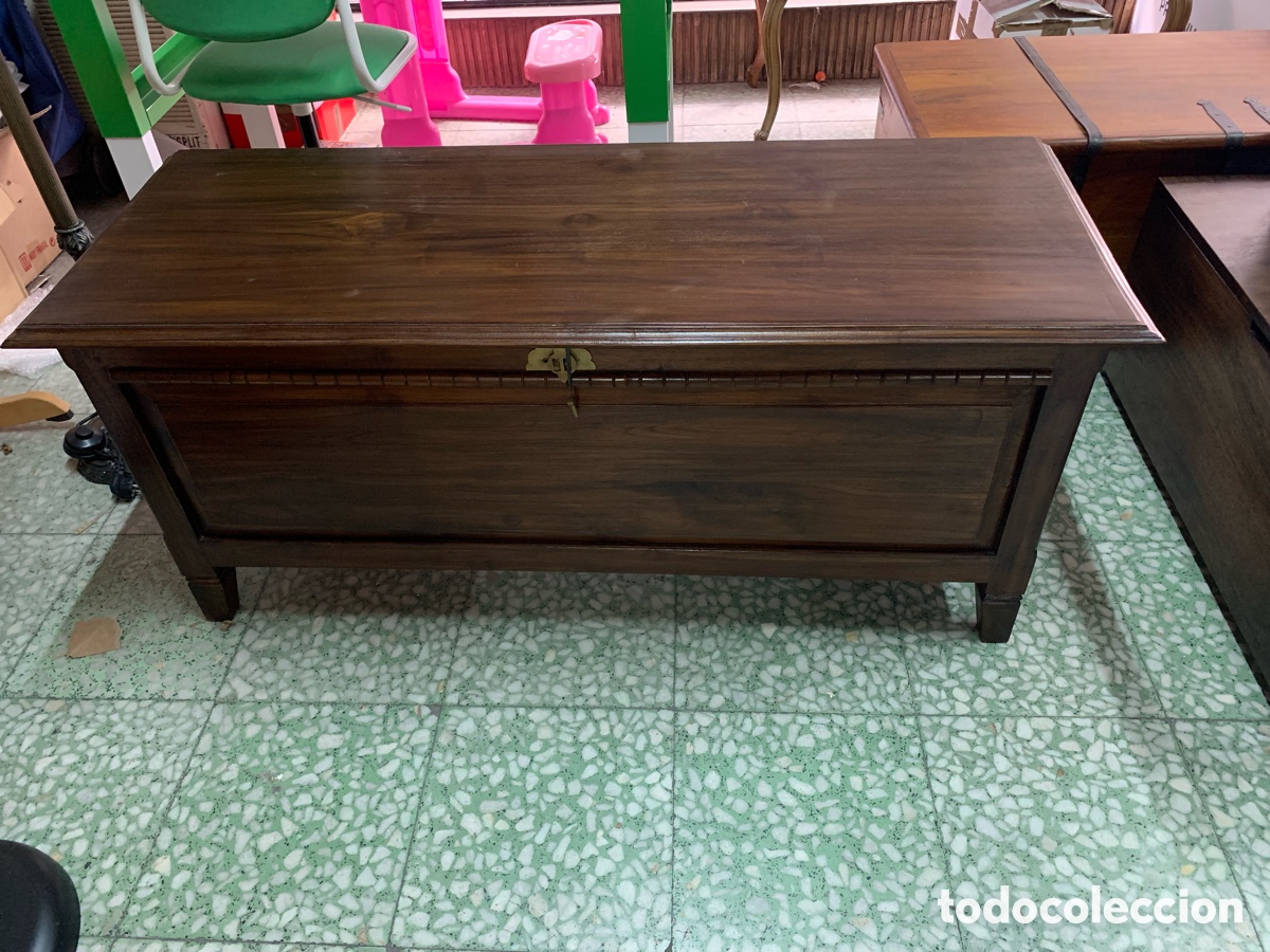 Antig&uuml;edades: 02_ antiguo ba&uacute;l de madera - Foto 2