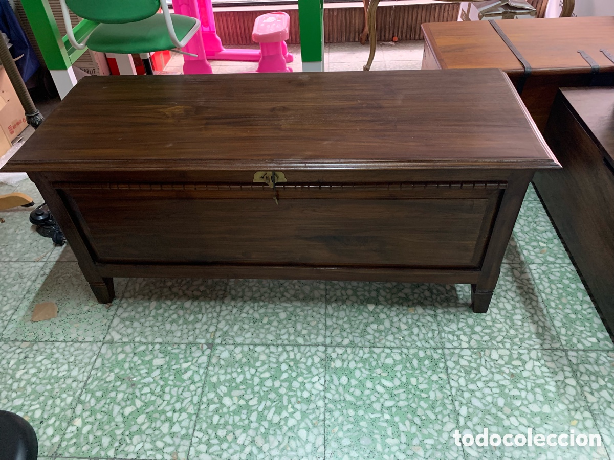 Antig&uuml;edades: 02_ antiguo ba&uacute;l de madera - Foto 3