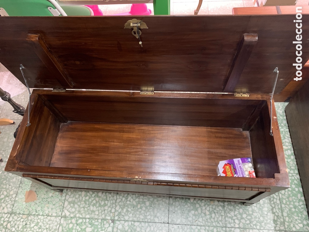 Antig&uuml;edades: 02_ antiguo ba&uacute;l de madera - Foto 5