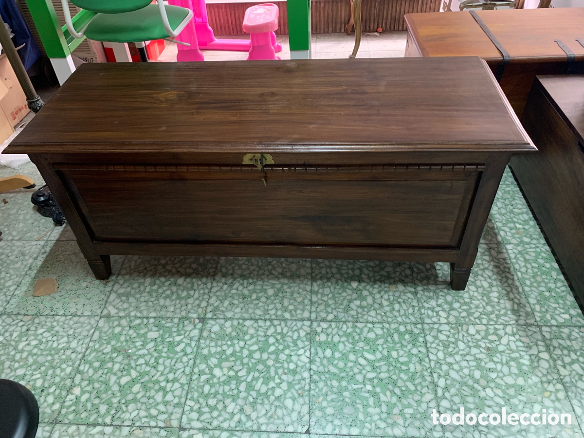 Antig&uuml;edades: 02_ antiguo ba&uacute;l de madera - Foto 1
