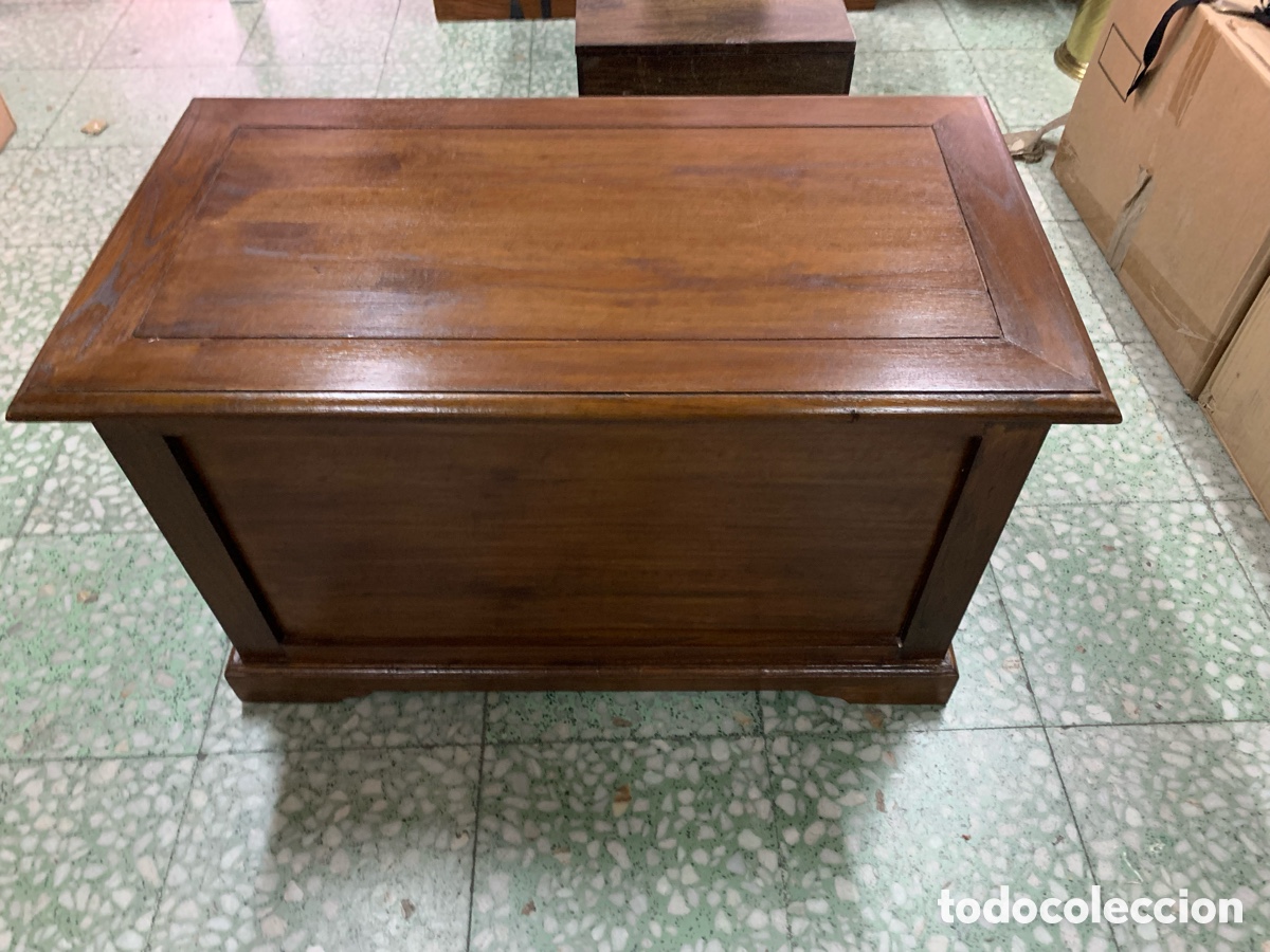 Antig&uuml;edades: 02_ Antiguo ba&uacute;l de madera - Foto 3