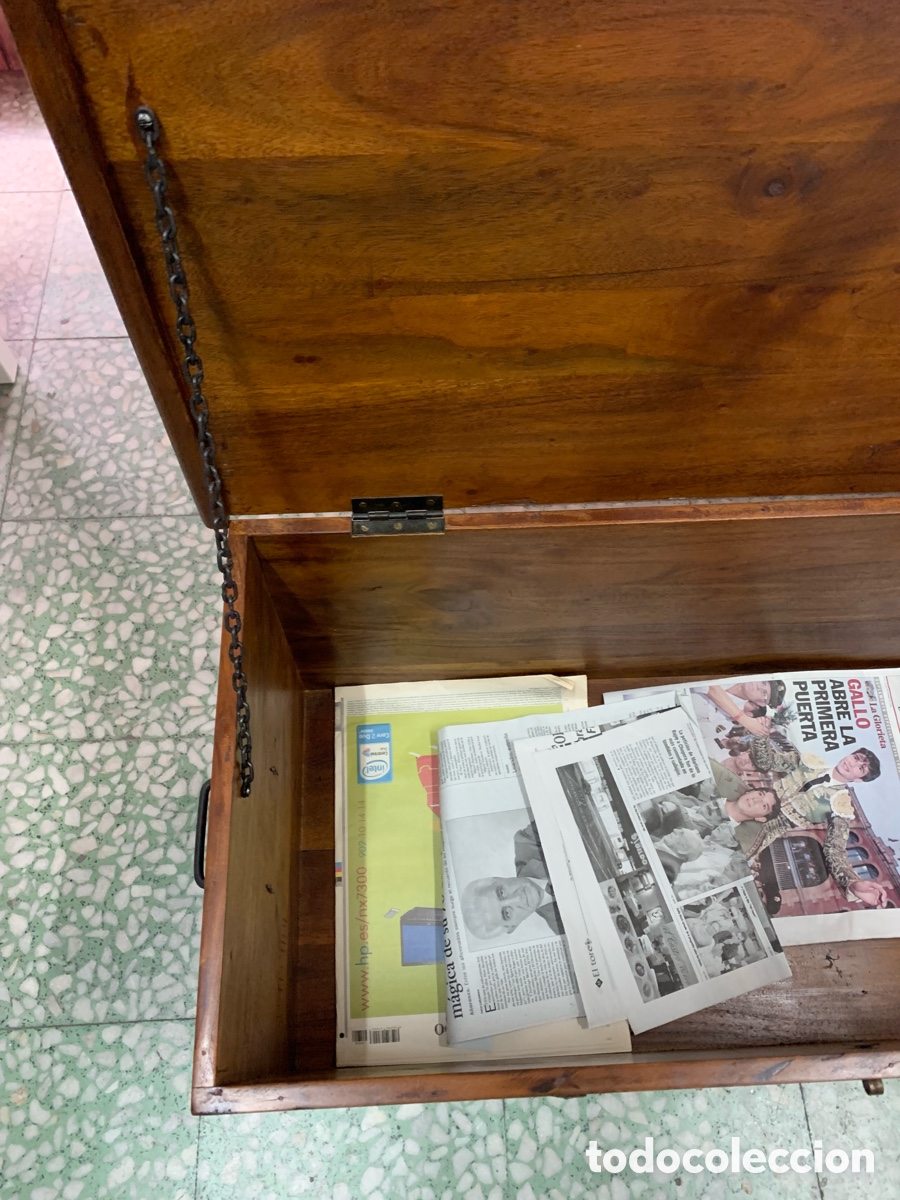 Antig&uuml;edades: 02_ Antiguo ba&uacute;l de madera - Foto 4