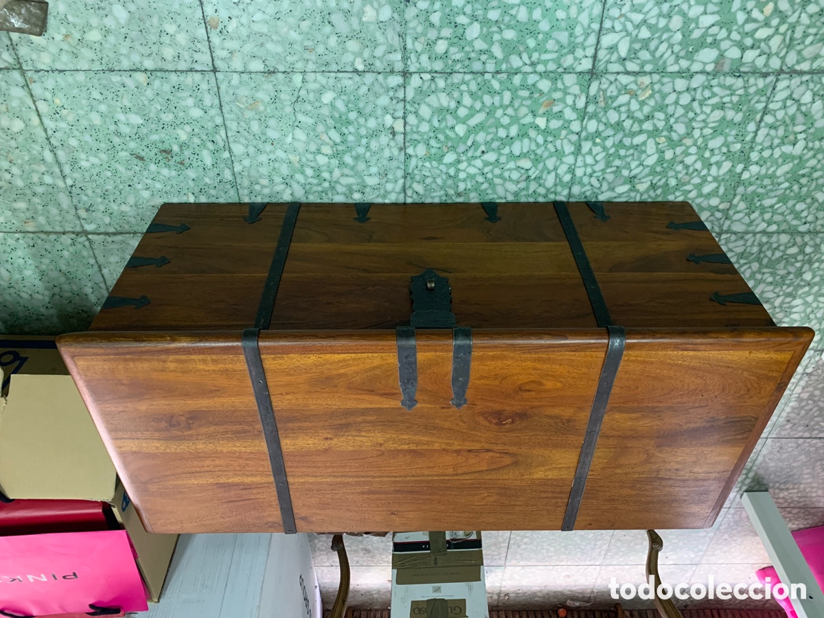 Antig&uuml;edades: 02_ Antiguo ba&uacute;l de madera - Foto 7