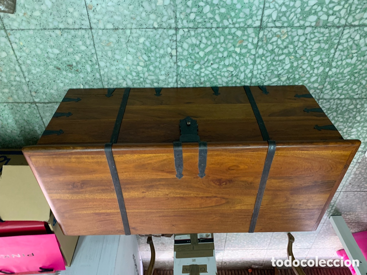 Antig&uuml;edades: 02_ Antiguo ba&uacute;l de madera - Foto 1