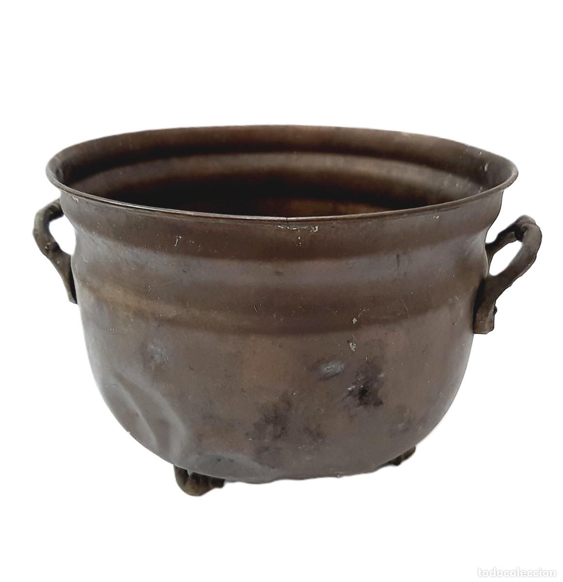 Antig&uuml;edades: Olla o caldero de bronce antiguo(1.5) - Foto 1