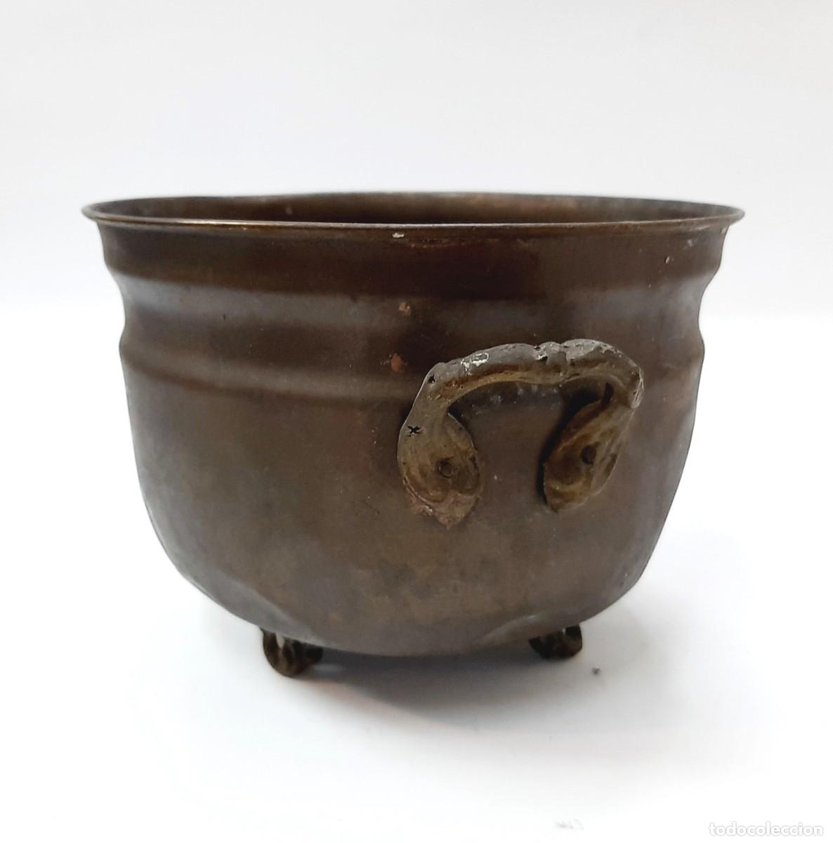 Antig&uuml;edades: Olla o caldero de bronce antiguo(1.5) - Foto 3