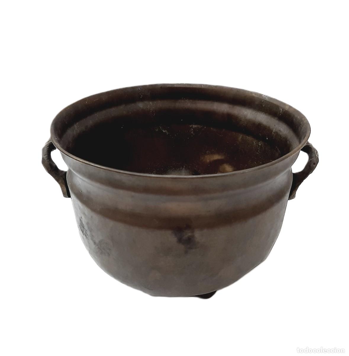 Antig&uuml;edades: Olla o caldero de bronce antiguo(1.5) - Foto 4