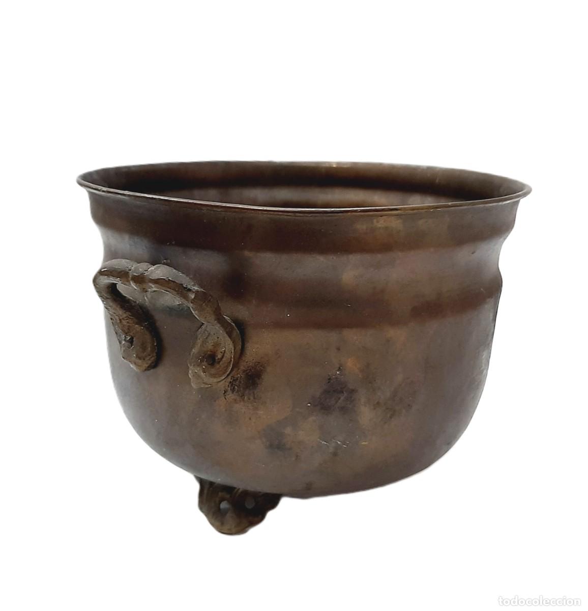 Antig&uuml;edades: Olla o caldero de bronce antiguo(1.5) - Foto 5