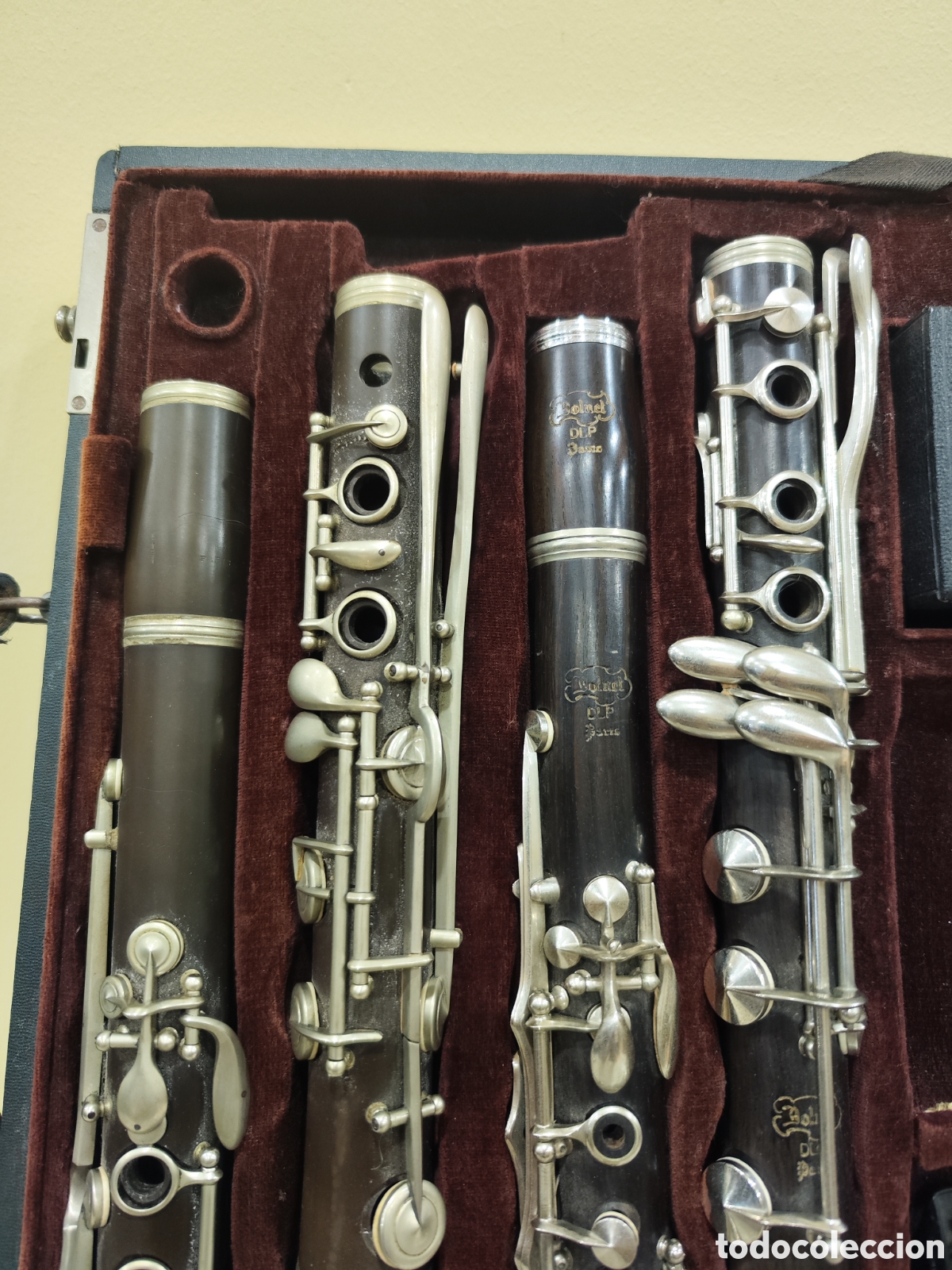 Antig&uuml;edades: Estuche con 2 clarinetes. M&Iacute;RALO. - Foto 2