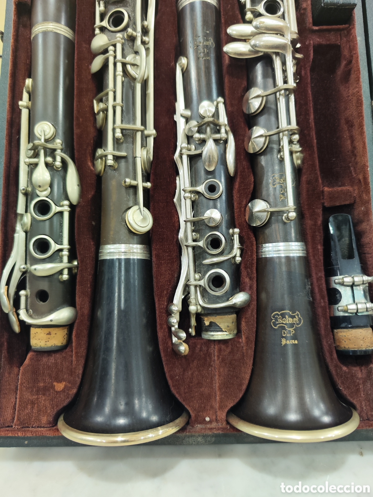Antig&uuml;edades: Estuche con 2 clarinetes. M&Iacute;RALO. - Foto 3