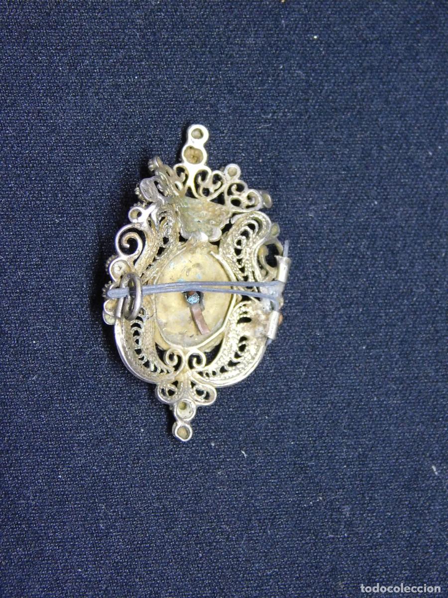 Antig&uuml;edades: BROCHE RELIGIOSO DE PLATA - Foto 4
