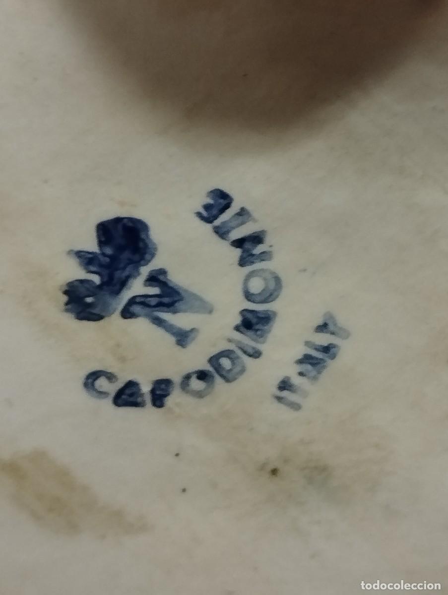 Antig&uuml;edades: JARRA PORCELANA CAPODIMONTE SELLADA EN BASE - Foto 4