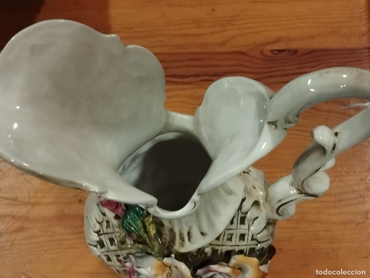 Antig&uuml;edades: JARRA PORCELANA CAPODIMONTE SELLADA EN BASE - Foto 7