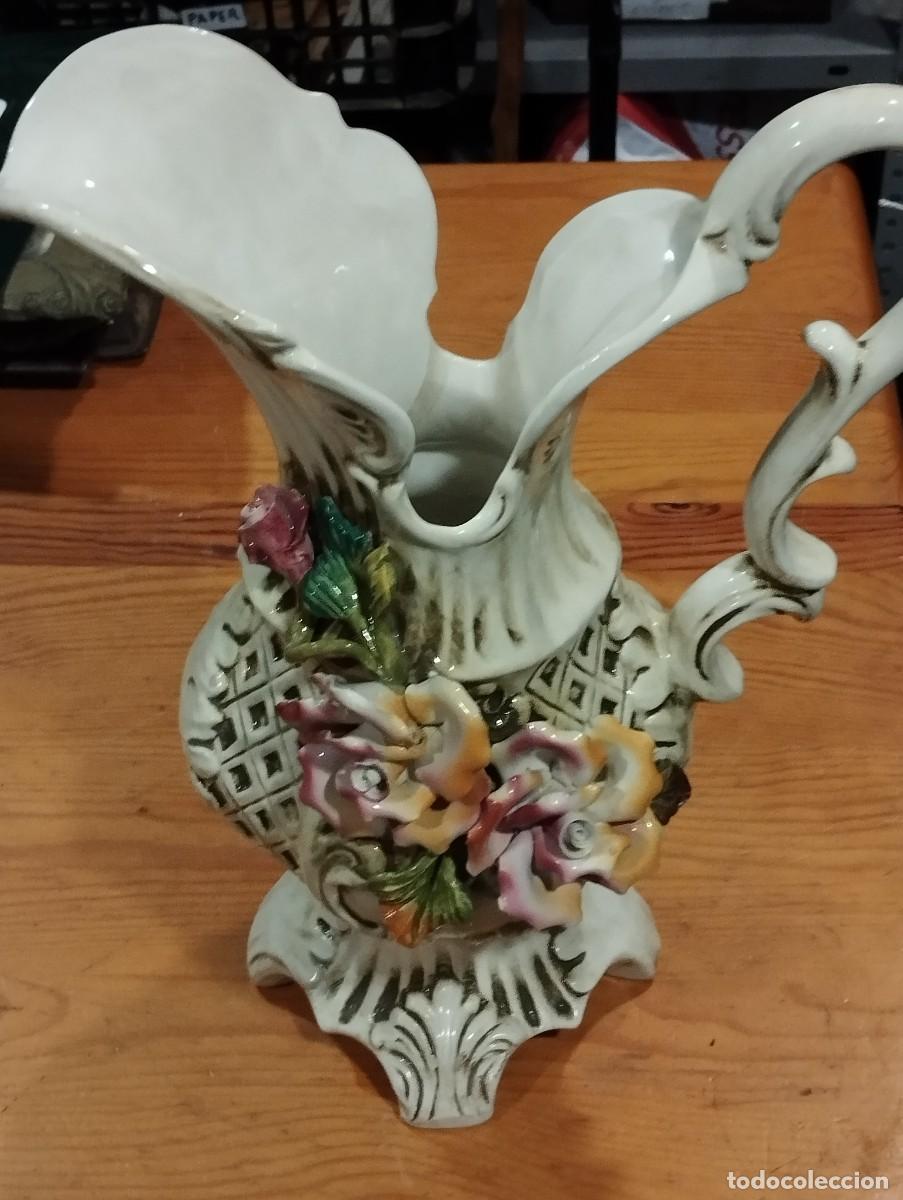 Antig&uuml;edades: JARRA PORCELANA CAPODIMONTE SELLADA EN BASE - Foto 8
