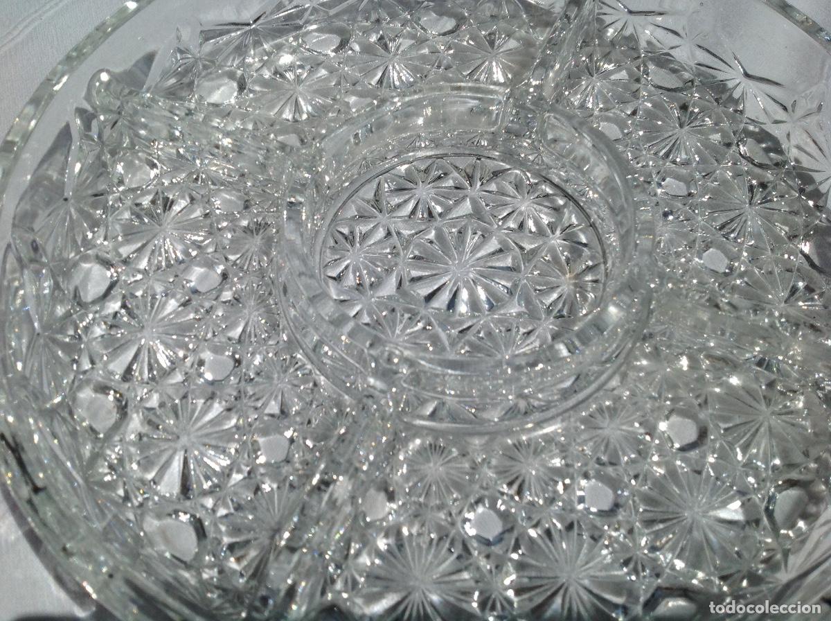Antig&uuml;edades: Entremesera de cristal moldado - Foto 2