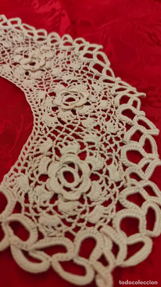 Antig&uuml;edades: CUELLO ENCAJE CON ROSAS - Foto 2