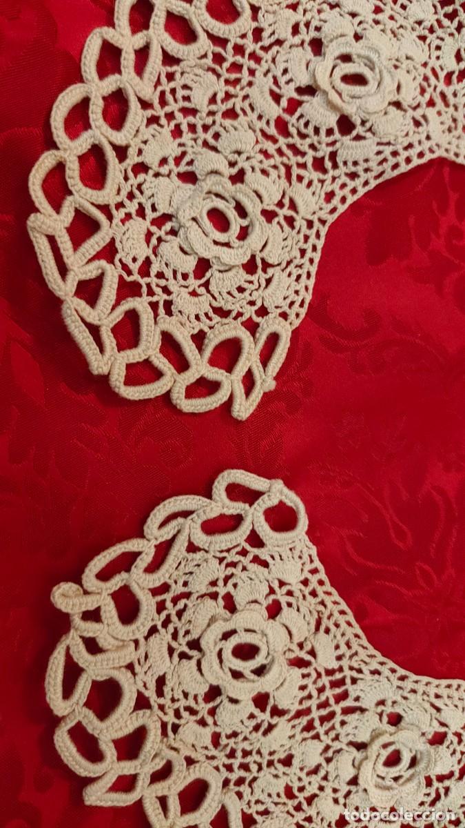Antig&uuml;edades: CUELLO ENCAJE CON ROSAS - Foto 3