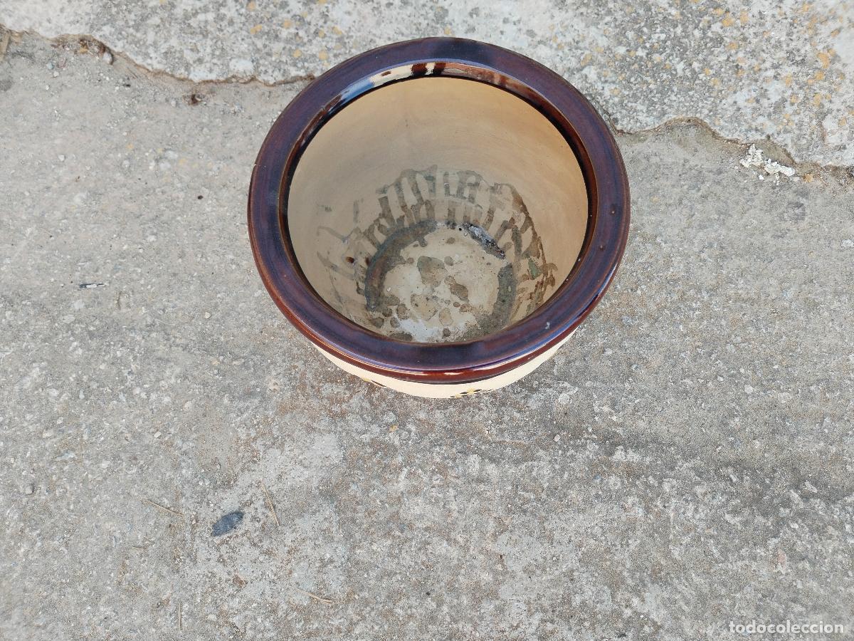 Antig&uuml;edades: macetero en ceramica mosaico - Foto 2