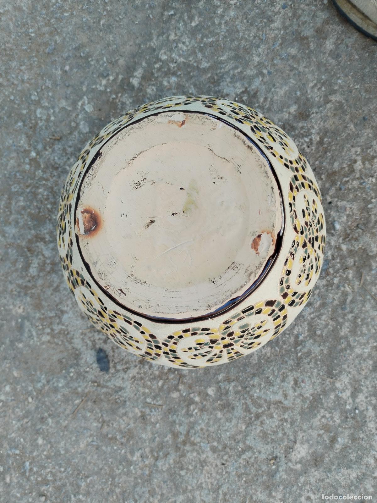Antig&uuml;edades: macetero en ceramica mosaico - Foto 4