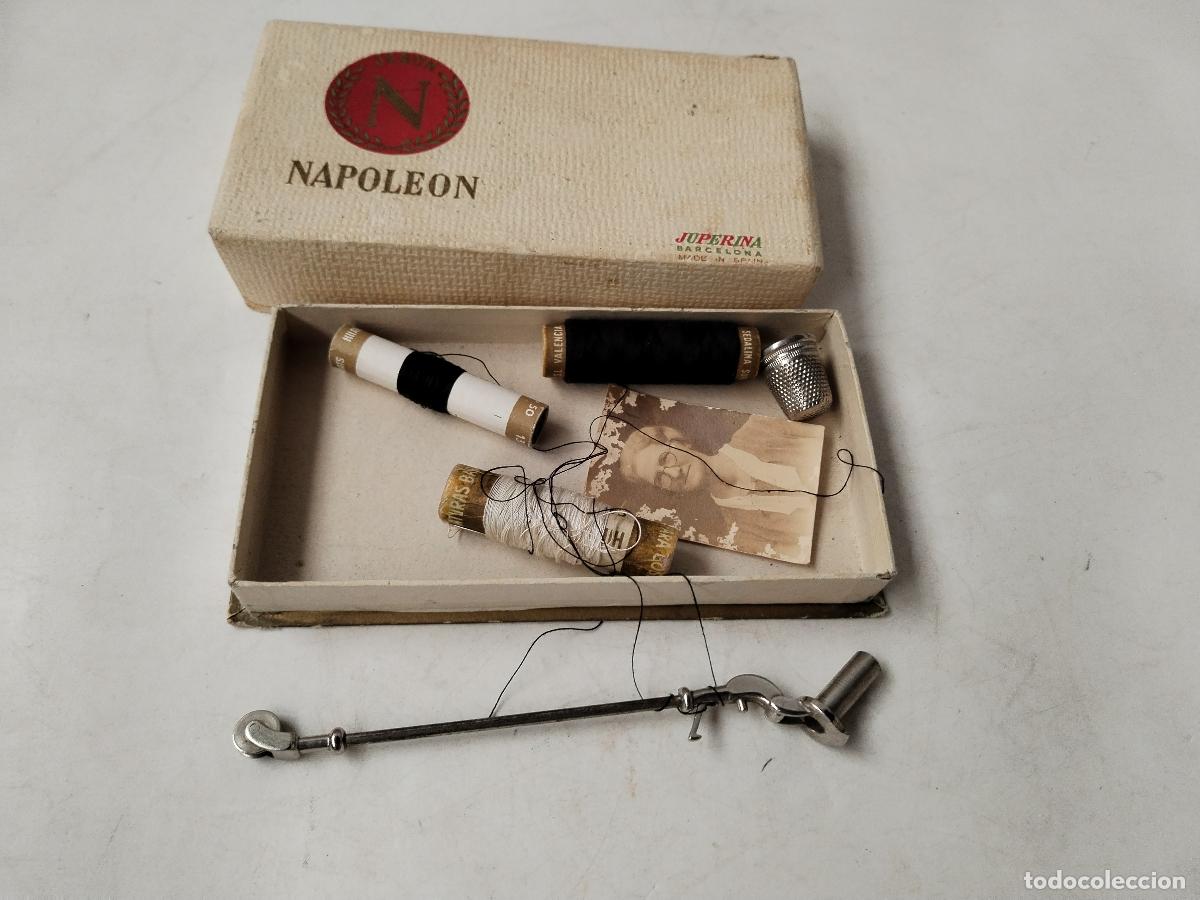 Antig&uuml;edades: ANTIGUO LOTE DE COSTURA EN CAJA DE JABON NAPOLEON, JUPERINA ( BARCELONA ) - c130
