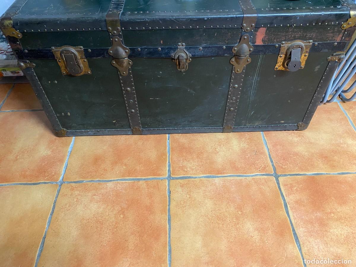Antig&uuml;edades: Ba&uacute;l antiguo de viaje - Foto 2