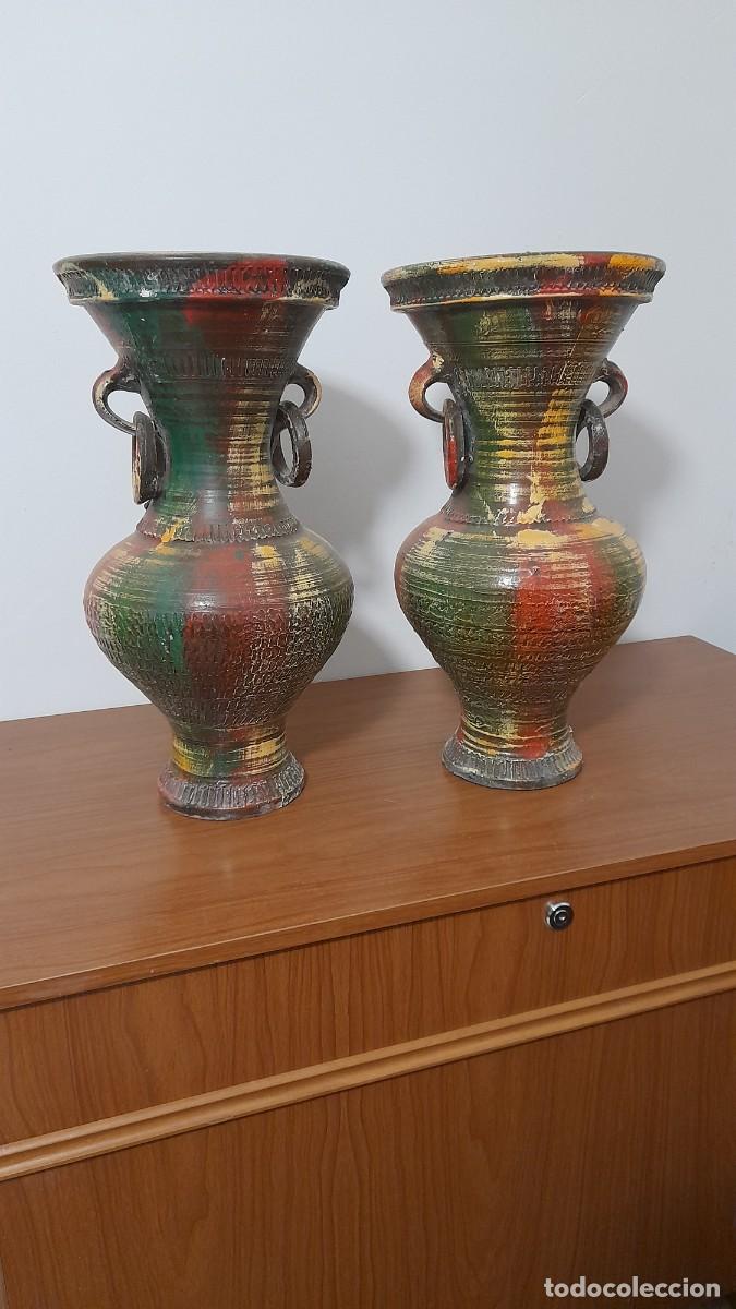 Antig&uuml;edades: 2 Jarrones grandes florero de cer&aacute;mica - Foto 1
