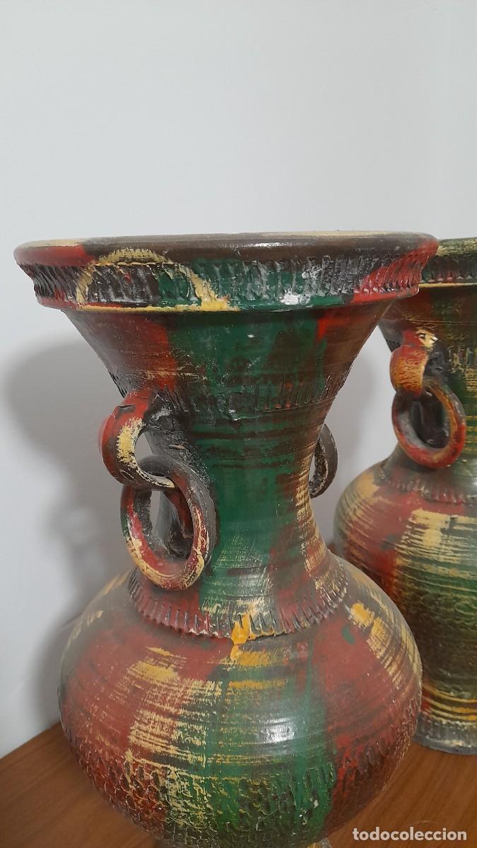 Antig&uuml;edades: 2 Jarrones grandes florero de cer&aacute;mica - Foto 2