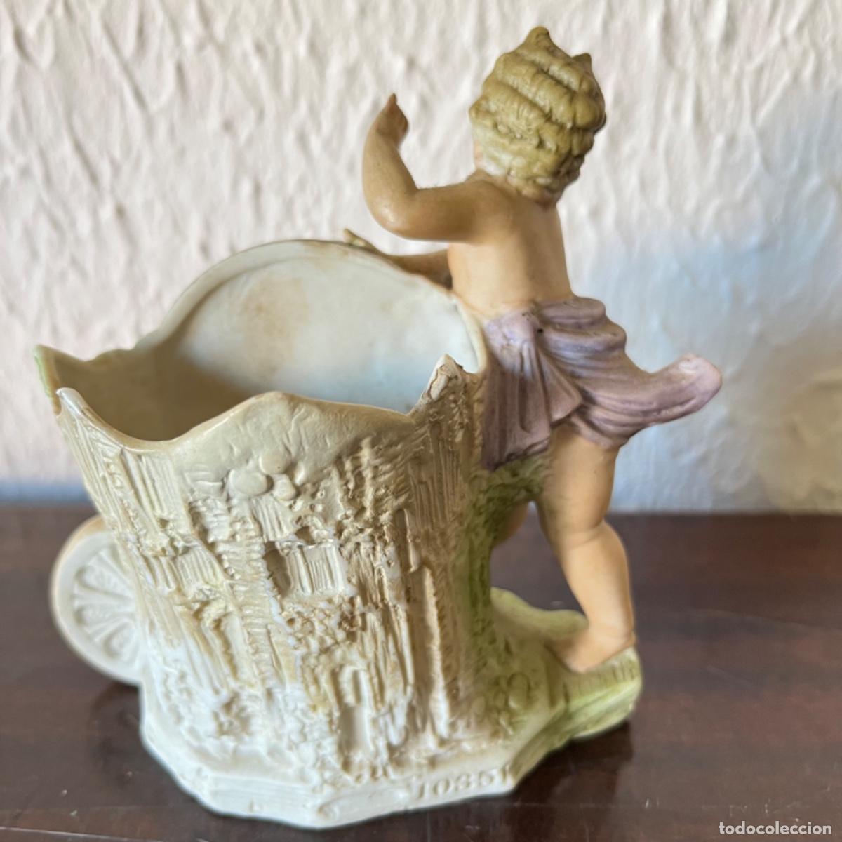 Antig&uuml;edades: Vintage porcelana querub&iacute;n - Foto 2