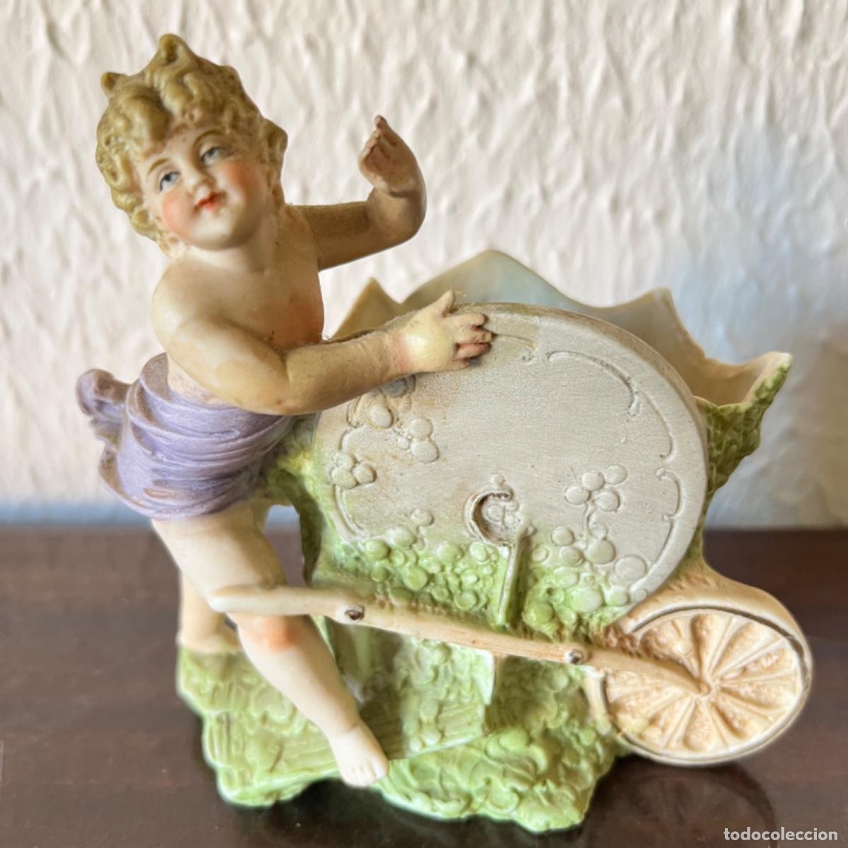 Antig&uuml;edades: Vintage porcelana querub&iacute;n - Foto 1