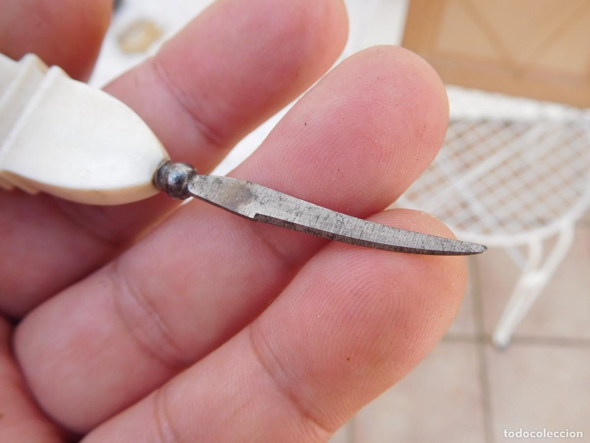 Antig&uuml;edades: Utensilio antiguo con mango de marfil - Foto 7