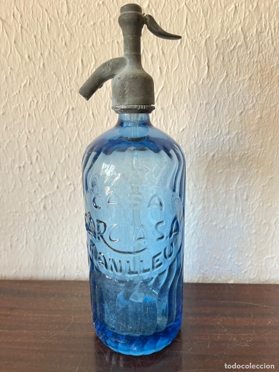 Antig&uuml;edades: Colecci&oacute;n de sifones azules - Foto 6