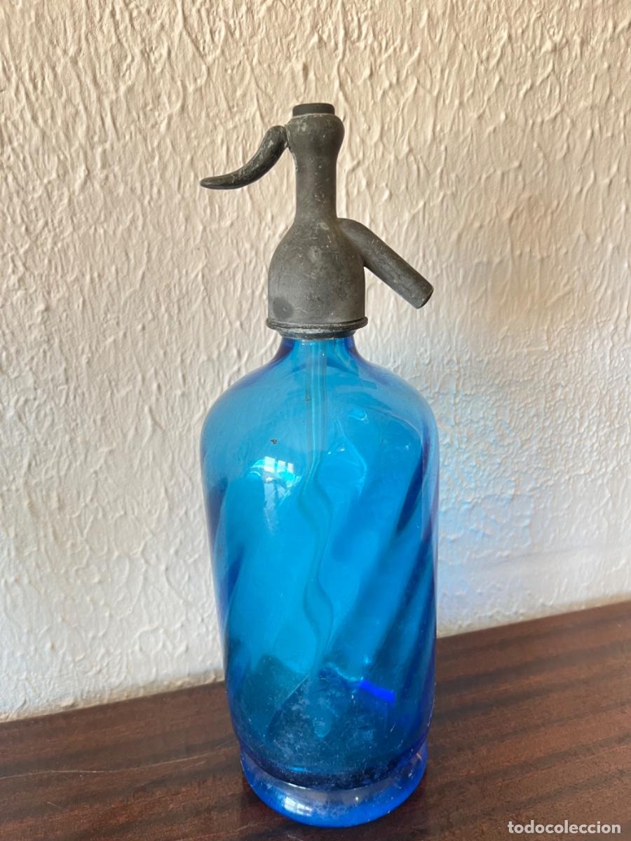 Antig&uuml;edades: Colecci&oacute;n de sifones azules - Foto 1