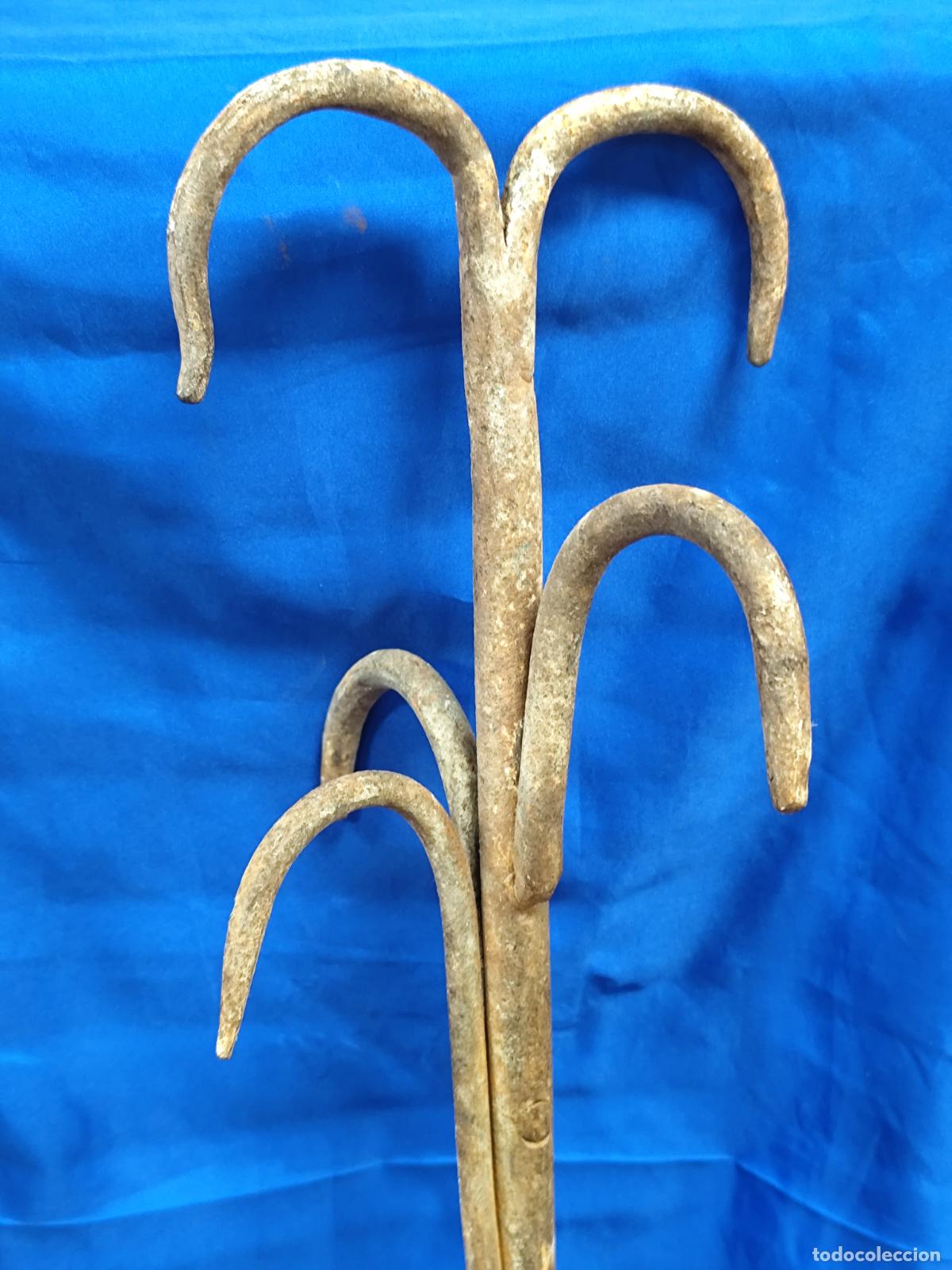 Antig&uuml;edades: GANCHO PARA POZO EN FORJA, 55 CM - Foto 5