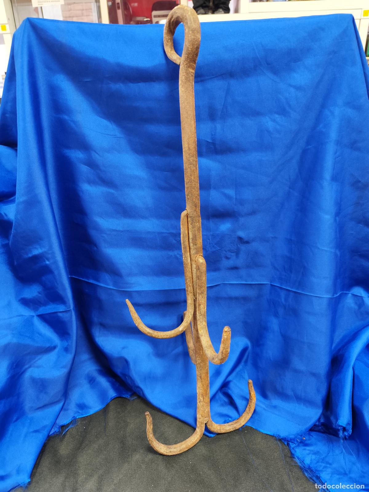 Antig&uuml;edades: GANCHO PARA POZO EN FORJA, 55 CM - Foto 1