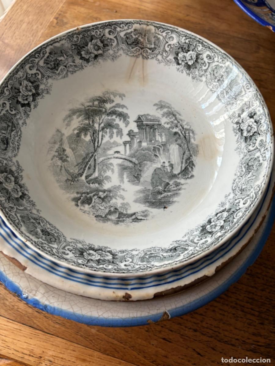 Antig&uuml;edades: PLATOS CENTENARIOS DE CERAMICA - Foto 8